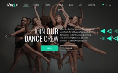 7+ Mejores Temas WordPress para Escuelas de Baile y Danza