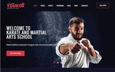 5+ Mejores Plantillas WordPress para Artes Marciales